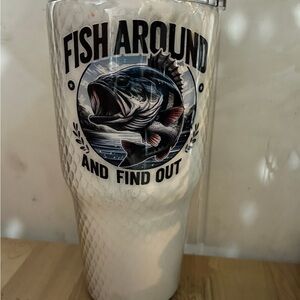 Fish Around Find Out Tumbler with Lid